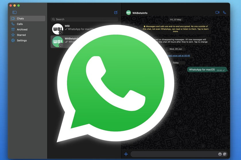 WhatsApp ya prueba una versión para Mac optimizado para Apple Silicon. Y eso nos llena de esperanza