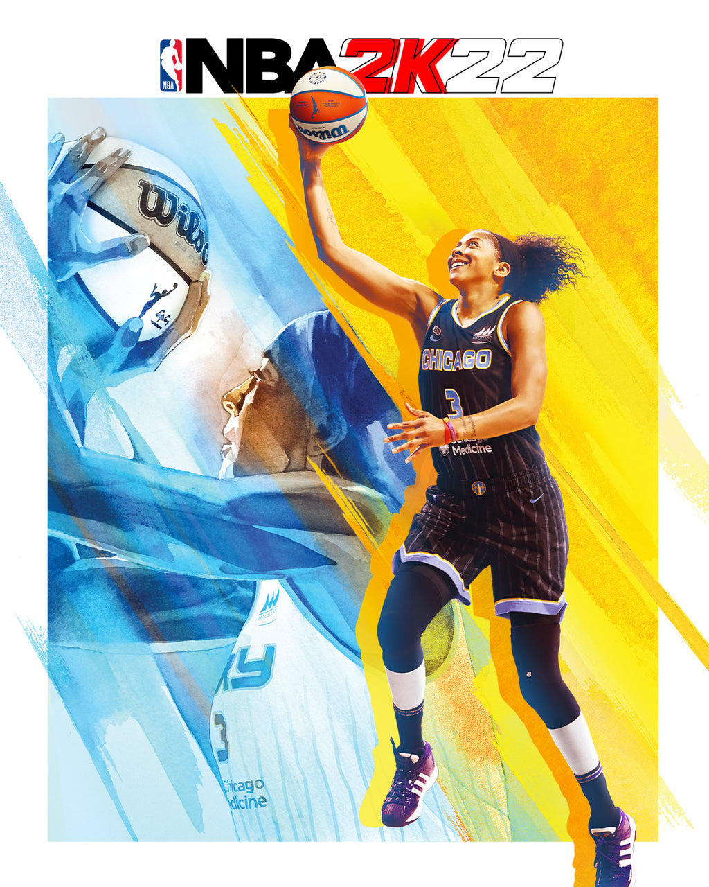 Candace Parker en la portada de NBA2k22.