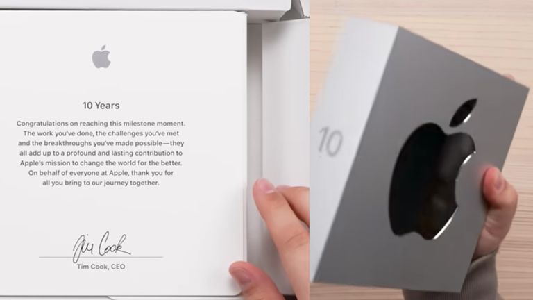 El regalo que Apple hace a sus empleados cuando cumplen 10 años trabajando en la empresa.