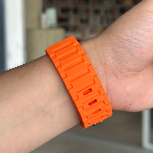 BRAZALETE GOMA TANK ANARANJADO