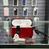 COVER PREMIUM HARD CASE ROJO CON BROCHE AIRPODS 4ta GEN / AIRPODS PRO 3