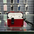 COVER PREMIUM HARD CASE ROJO CON BROCHE AIRPODS 4ta GEN / AIRPODS PRO 3