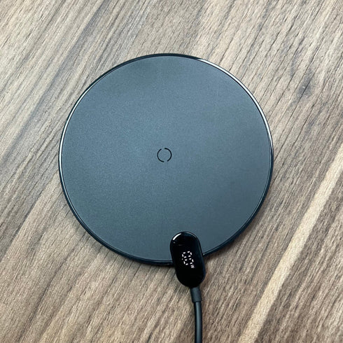 BASE DE CARGA INALAMBRICA CON PANTALLA LED PARA ANDROID Y IPHONE CARGADOR INALAMBRICO CON PANTALLA LED