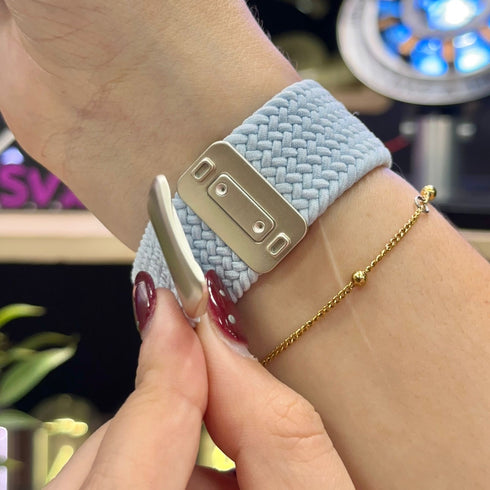 BRAZALETE TRENZADO CELESTE