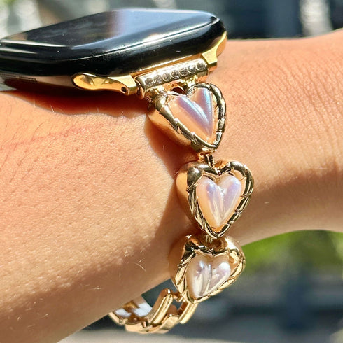 BRAZALETE CORAZON TEJIDO