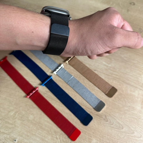 BRAZALETE APPLE WATCH METALICO (MILANESA) 38MM/40MM/41MM