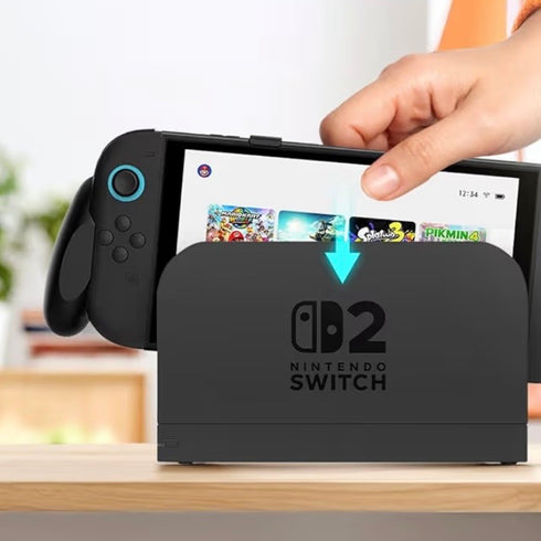GRIP PARA NINTENDO SWITCH 2 Y COMPATIBLE PARA SWITCH 1 COMFORT GRIP NEGRO