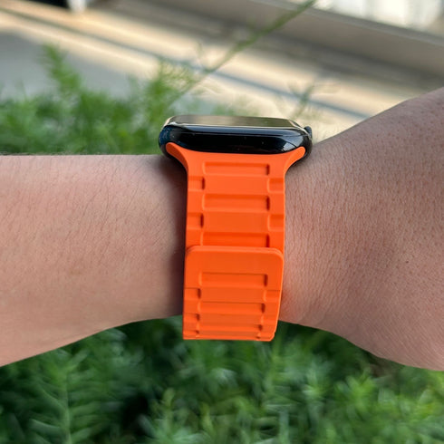 BRAZALETE GOMA TANK ANARANJADO