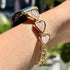 BRAZALETE CORAZON TEJIDO