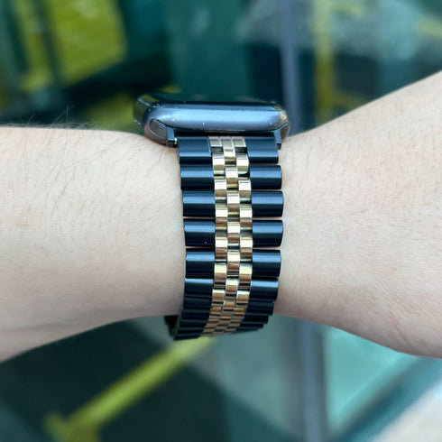 BRAZALETE METALICO BLACK/ROSE