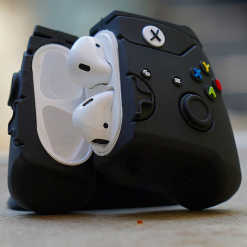 COVER PREMIUM XBOX NEGRO AIRPODS (TODAS LAS GENERACIONES)